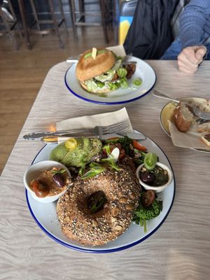 Cauli sub and loaded bagel   at Portershed in Christchurch