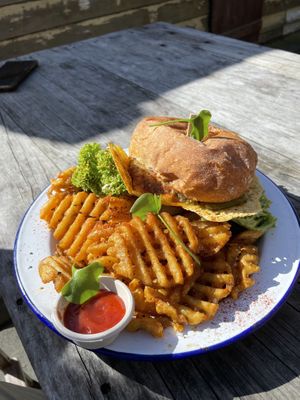 Burger!!  at Portershed in Christchurch