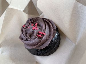 Chocolate cupcakees  at Portershed in Christchurch