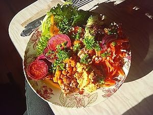 Buddha bowl at Portershed in Christchurch