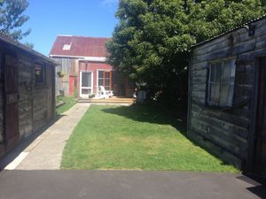 Rear outdoor area at Portershed in Christchurch
