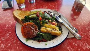 Bobs big breakfast at Portershed in Christchurch