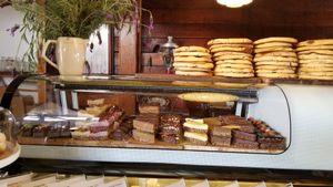 Amazing slices & giant cookies! at Portershed in Christchurch