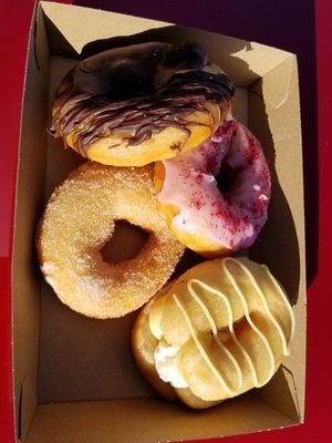 Crazy good donuts for a day on the road! at Portershed in Christchurch