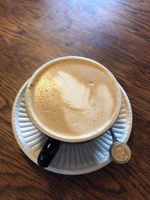 Gingerbread soy latte at Portershed in Christchurch