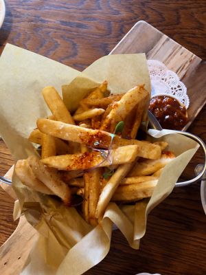Famous fries ❤️ at Portershed in Christchurch