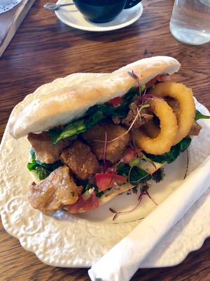 Nugget panini  at Portershed in Christchurch