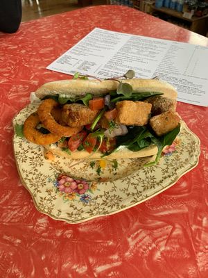 Chicken panini at Portershed in Christchurch