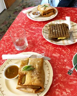 Enchiladas and a toastie  at Portershed in Christchurch