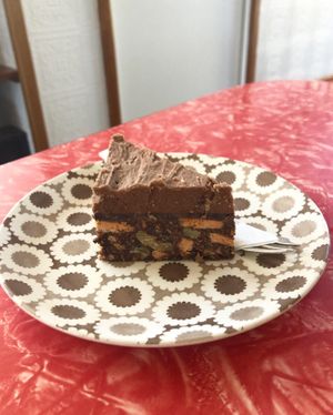 Biscuit slice  at Portershed in Christchurch