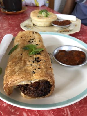 Sausage roll at Portershed in Christchurch