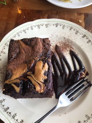 The peanut butter mud cake! at Portershed in Christchurch