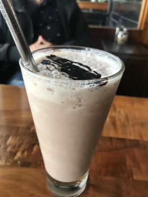 Nutella thick shake at Portershed in Christchurch