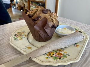 Banana muffin  at Portershed in Christchurch