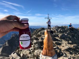 Sommet du Gelas 3143m
(Jus pressé à froid Betterave/Carotte/Orange/Pomme) at The Healer in Nice