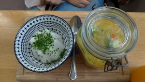 Curry with lentils at Landtmann's Jausen Station in Vienna