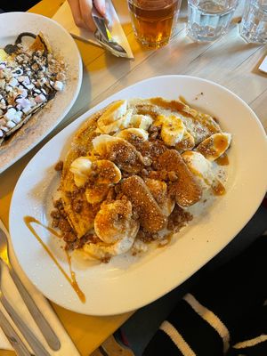 Vegan biscoff crepe at The Pancake Cafe in Durham