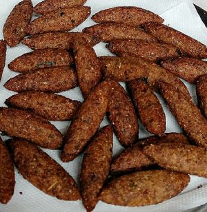 Mini quibe de grãos! 😋 at Casa da Coxinha Vegana in Sao Paulo