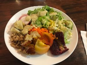 Salad from the buffet at Barao Natural - B5 in Sao Paulo