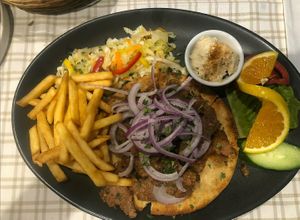 Vegan gyros. Nom nom at Select in Kos