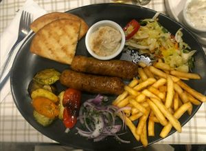 Who doesnt like a vegan sausage at Select in Kos
