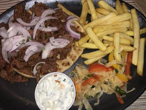 Vegan gyros at Select in Kos