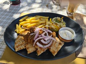 Vegan souvlaki at Select in Kos