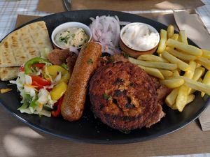 All vegan plate at Select in Kos