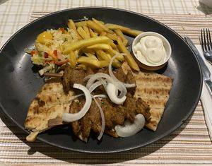 Vegan plant based souflaki  at Select in Kos