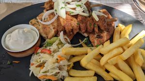 Vegan souvalaki at Select in Kos