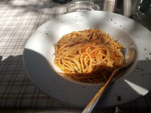 Spaghetti Napoli at Select in Kos