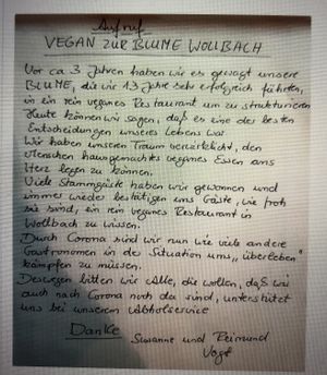 Danke !!! at Blume Wollbach in Kandern