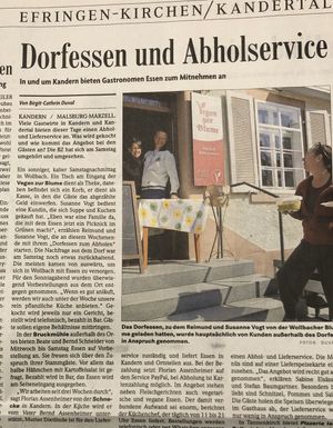 Take away vegan 🌱  at Blume Wollbach in Kandern