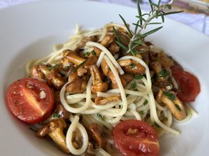 Pasta mit Pfifferlingen   at Elke in Rheinfelden