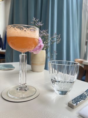 Carrot beer   at Humus x Hortense in Brussels