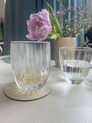 Panais and lemon leaf alcohol free drink  at Humus x Hortense in Brussels