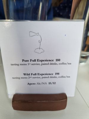 Menu price at Humus x Hortense in Brussels