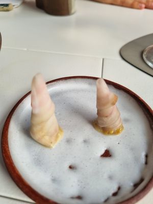 Amuse bouche at Humus x Hortense in Brussels