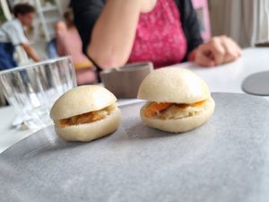 Amuse bouche at Humus x Hortense in Brussels