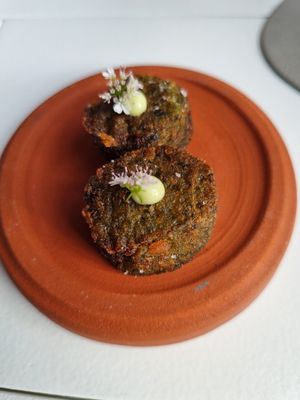 Amuse bouche at Humus x Hortense in Brussels