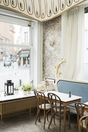 The restaurant's interior. at Humus x Hortense in Brussels