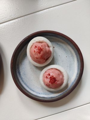 Dessert at Humus x Hortense in Brussels