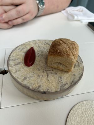 Bread with Smokey ketchupp  at Humus x Hortense in Brussels