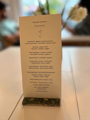   at Humus x Hortense in Brussels