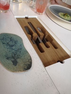 Table at Humus x Hortense in Brussels