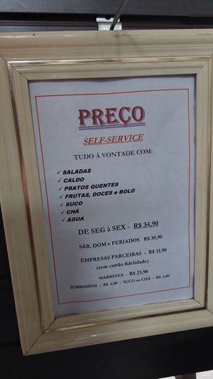 Prices at Vita Natural in Sao Paulo