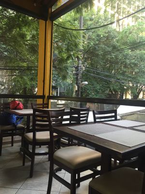 Beautiful terrace  at Vita Natural in Sao Paulo