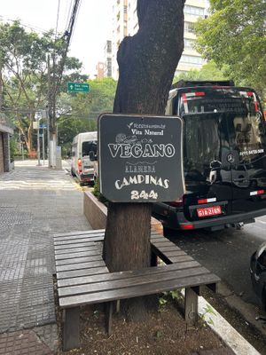 Sign  at Vita Natural in Sao Paulo