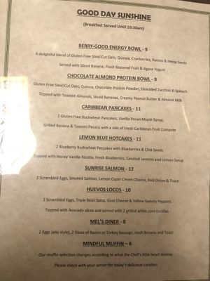 Morning options at Old Soul in Sioux Falls