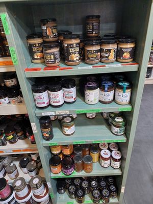 Nut butters at GreenHouseBio in Thessaloniki